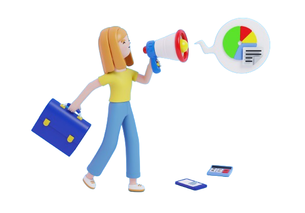 Women speaking on microphone to search