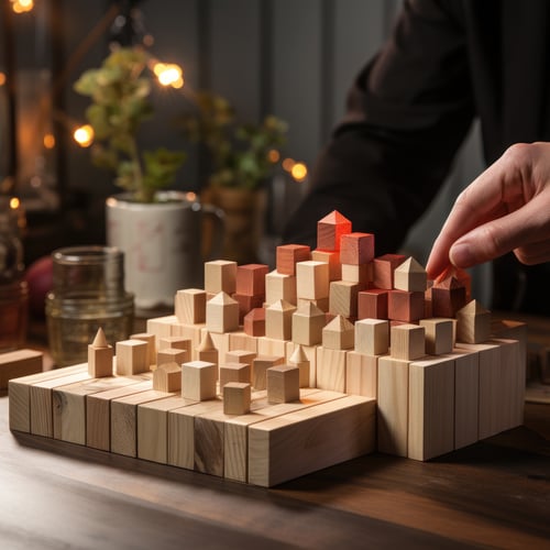 select-stack-cube-wooden-blocks-with-graph-icon-financial-research-business-strategic-plan-concept
